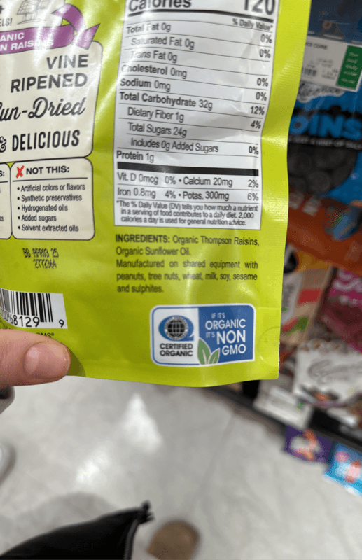 Sunridge Farms Organic Thompson Raisins