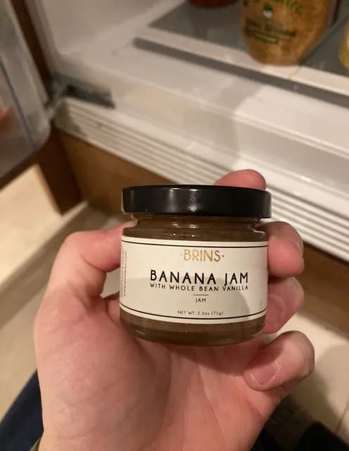 Brins Banana Jam With Whole Bean Vanilla