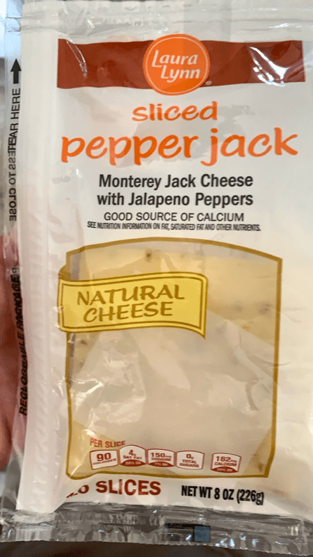 Laura Lynn Sliced Pepper Jack Monterey Jack Cheese With Jalapeno Peppers