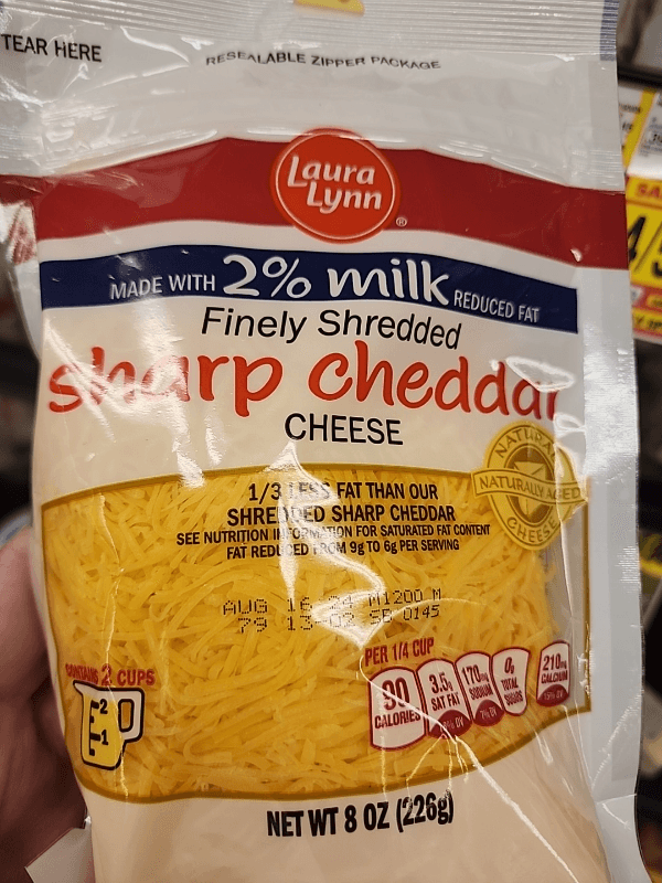 Laura Lynn Finely Shredded Sharp Cheddar Cheese