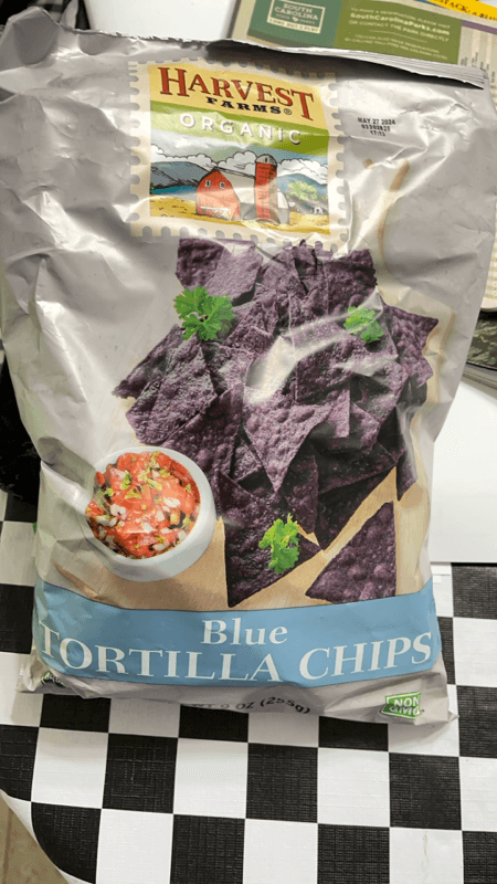 Harvest Farms Organic Blue Tortilla Chips