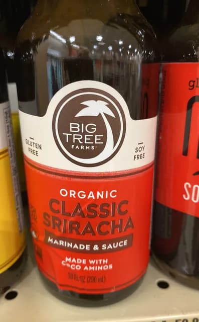Big Tree Farms Organic Classic Sriracha Marinade & Sauce Made With Coco Aminos