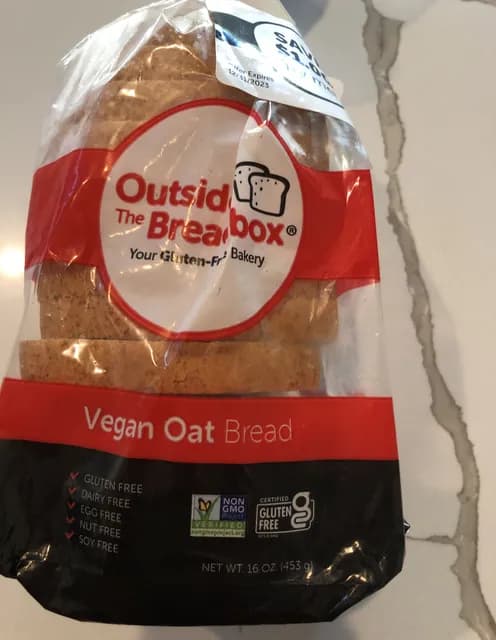 Outside The Breadbox Vegan Oat Bread