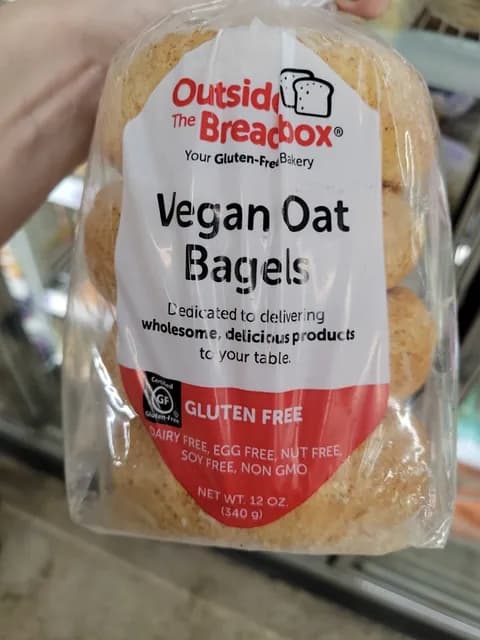 Outside The Breadbox Vegan Oat Bagels