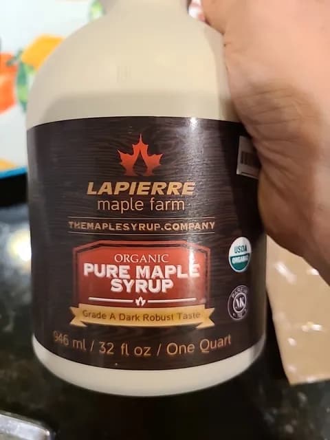 Lapierre Maple Farm Organic Pure Maple Syrup