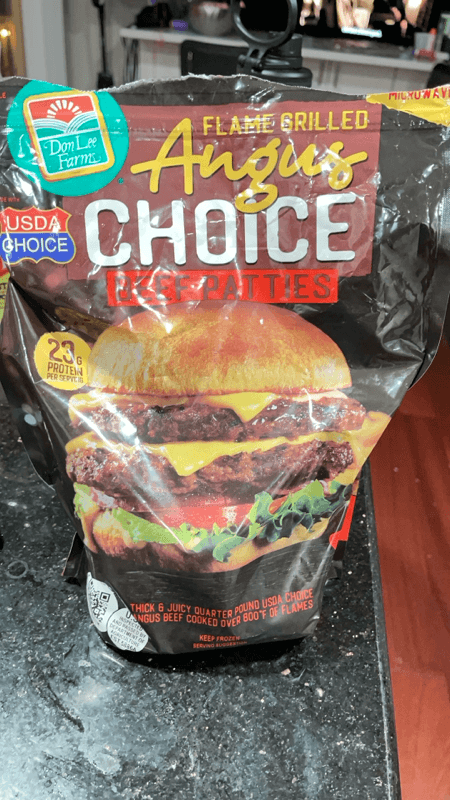 Don Lee Farms Flame Grilled Angus Choice Beef Patties