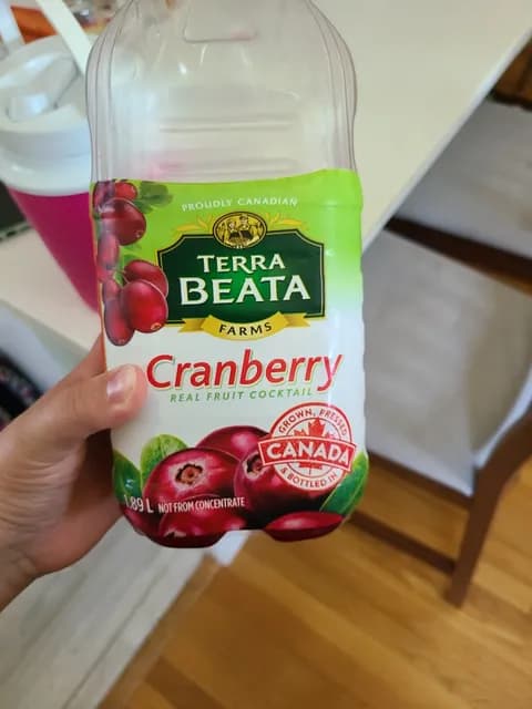 Terra Beata Farms Cranberry Real Fruit Cocktail