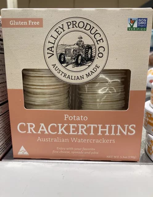 Valley Produce Co. Potato Crackerthins Australian Watercrackers