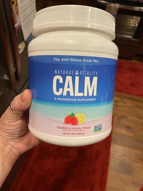 Natural Vitality Calm Magnesium Supplement Raspberry-Lemon Flavor