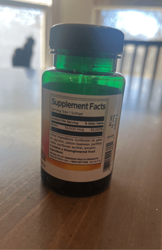 Swanson Biotin 10,000 Mcg, 60 Softgels