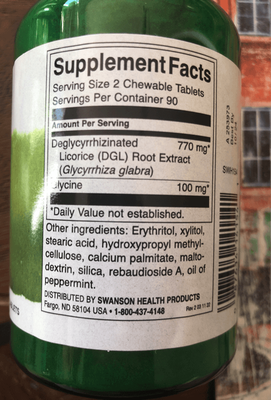 Swanson Dgl, 180 Chewable