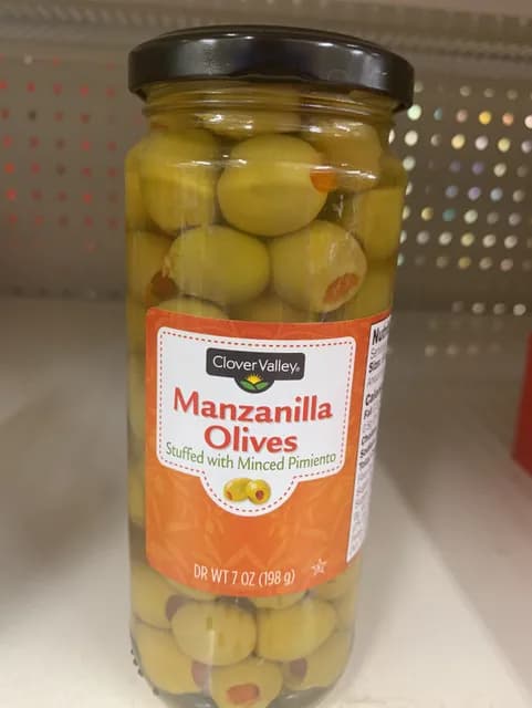 Clover Valley Manzanilla Olives Stuffed With Minced Pimiento
