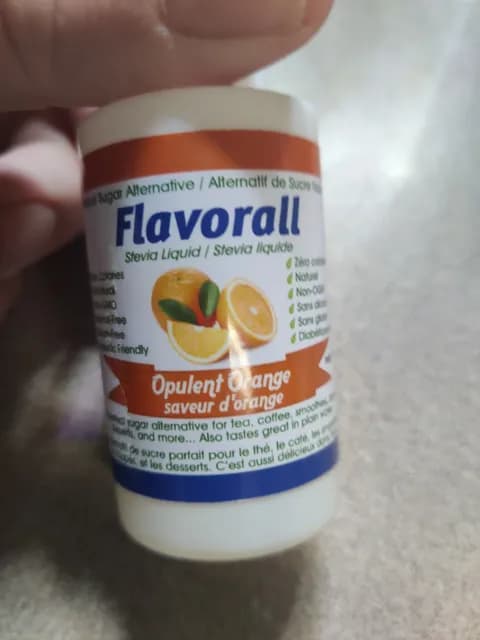 Flavorall Stevia Liquid Opulent Orange Natural Sugar Alternative