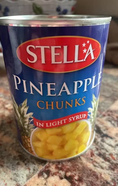 Stella Pineapple Chunks In Light Syrup