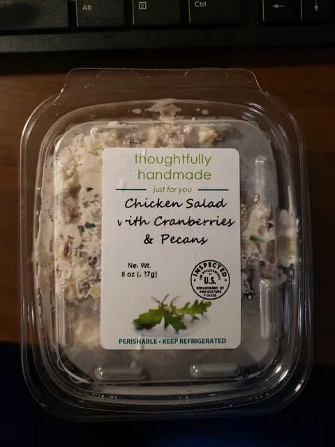 Thoughtfully Handmade Chicken Salad With Cranberries & Pecans