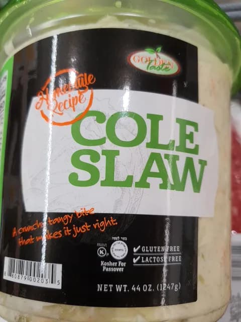 Golden Taste Cole Slaw
