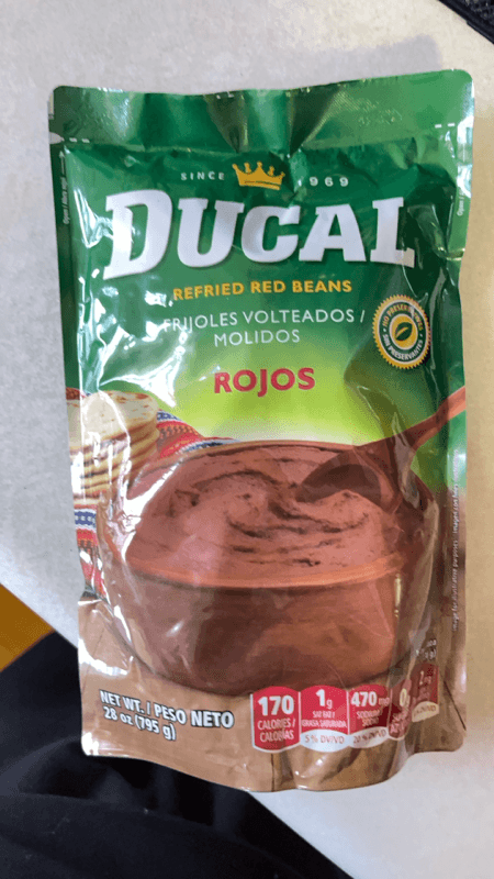 Ducal Refried Red Beans Rojos