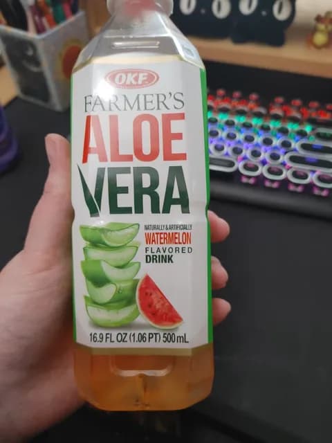 Okf Farmer'S Aloe Vera Watermelon Flavored Drink