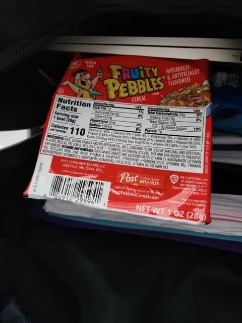 Post Fruity Pebbles Cereal