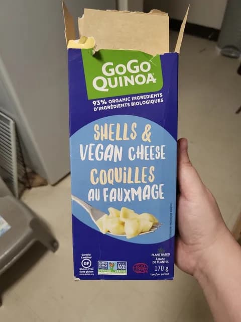 Gogo Quinoa Shells & Vegan Cheese