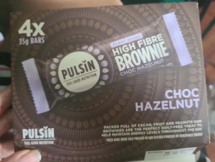 Pulsin Plant Based High Protein Brownie Choc Hazelnut