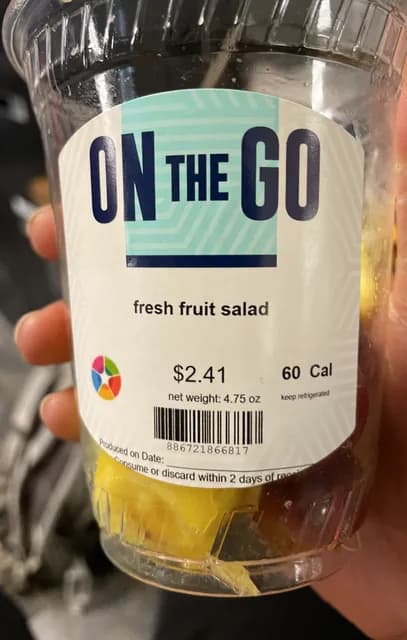On The Go Fresh Fruit Salad