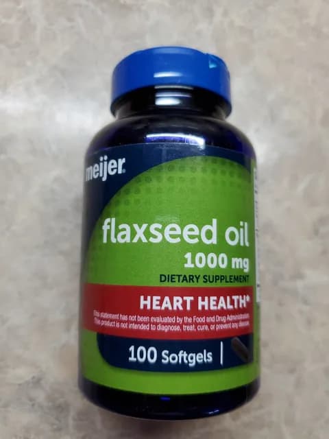 Meijer Flaxseed Oil Softgels