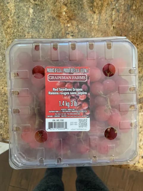 Grapeman Farms Red Seedless Grapes