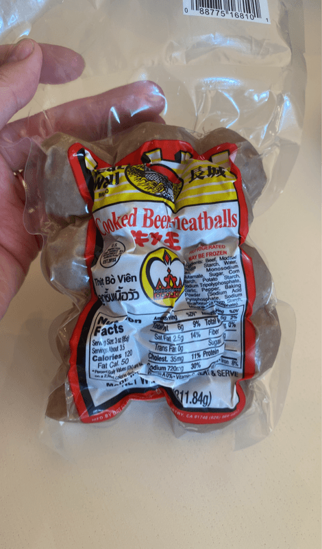 Great Wall Cooked Beef Meatballs