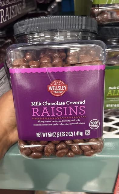 Wellsley Farms Milk Chocolate Covered Raisins