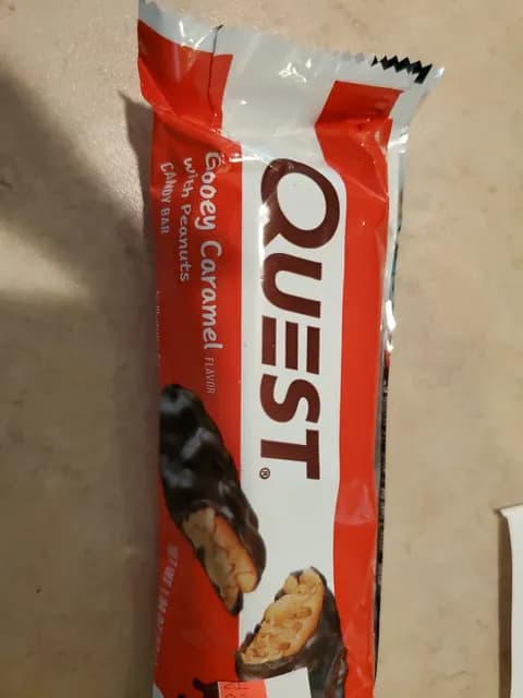 Quest Gooey Caramel Flavor With Peanuts Candy Bar