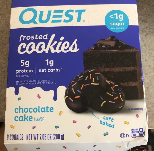Quest Frosted Cookies Chocolate Cake Flavor