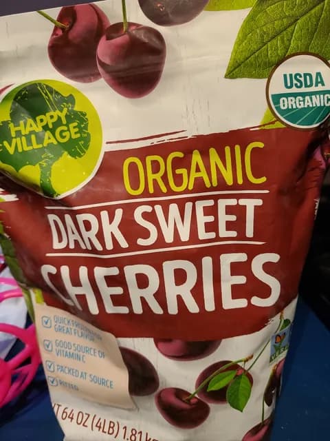 Happy Village Organic Dark Sweet Cherries