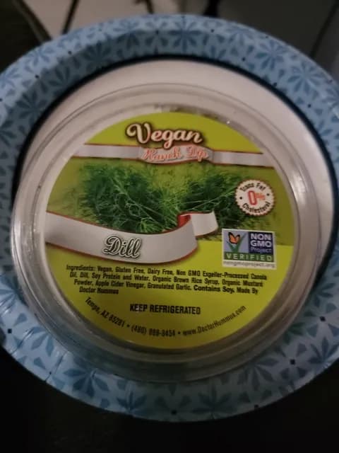 Doctor Hummus Dill Vegan Ranch Dip