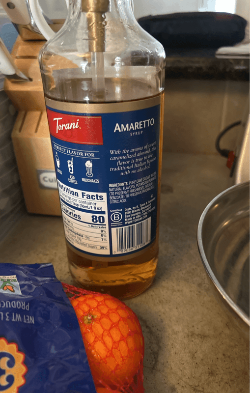 Torani Amaretto Syrup