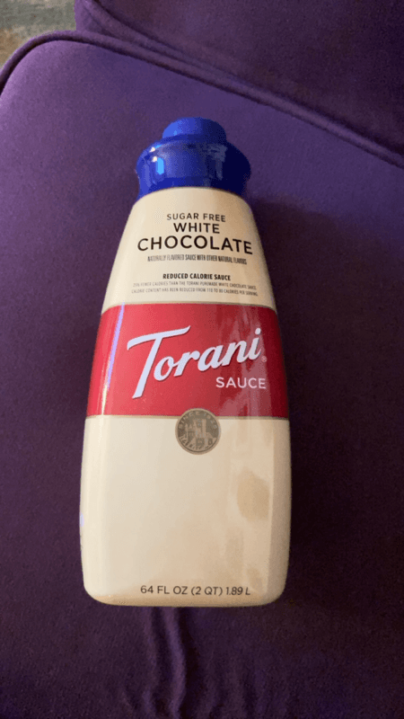 Torani Sugar Free White Chocolate Sauce