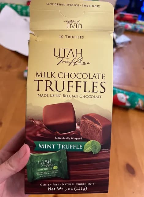 Utah Truffles Milk Chocolate Truffles Made Using Belgian Chocolate Mint Truffles