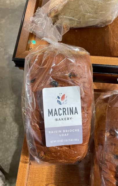 Macrina Bakery Raisin Brioche Loaf