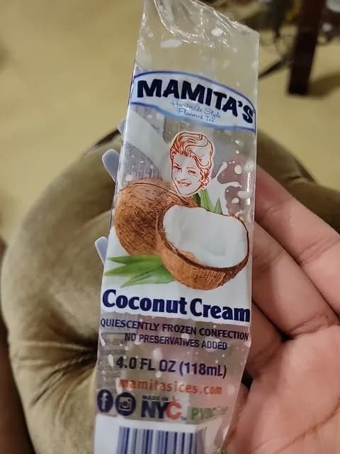Mamita'S Homemade Style Flavored Ice Coconut Cream
