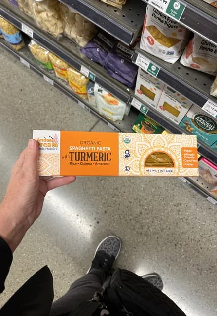 Andean Dream Organic Spaghetti Pasta With Turmeric
