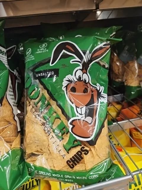 Donkey Unsalted Tortilla Chips