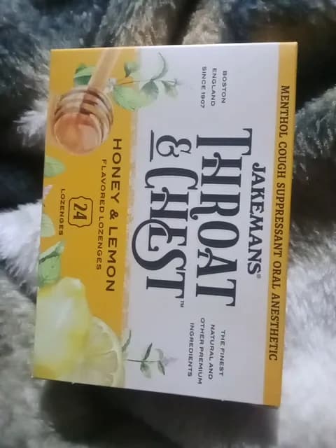 Jakemans Throat & Chest Honey & Lemon Lozenges