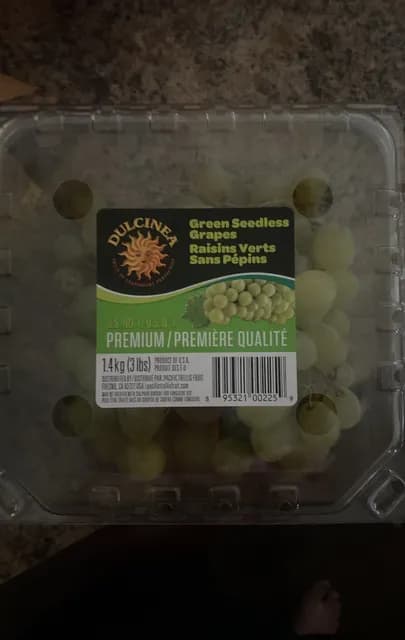 Dulcinea Premium Green Seedless Grapes