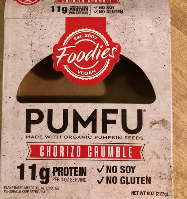 Foodies Vegan Pumfu Chorizo Crumble