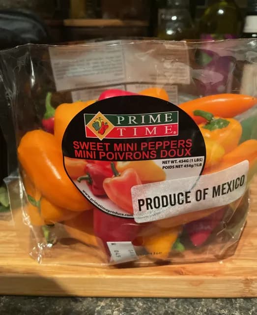 Prime Time Sweet Mini Peppers