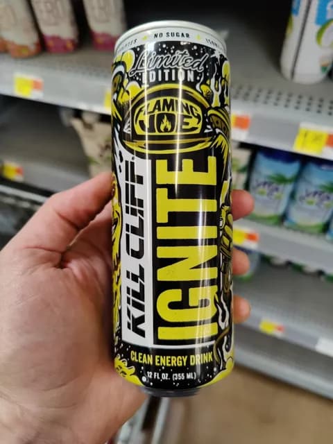 Flaming Joe Limited Edition Kill Cliff Ignite Clean Energy Drink