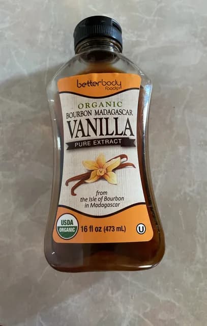Betterbody Foods Organic Bourbon Madagascar Vanilla Pure Extract