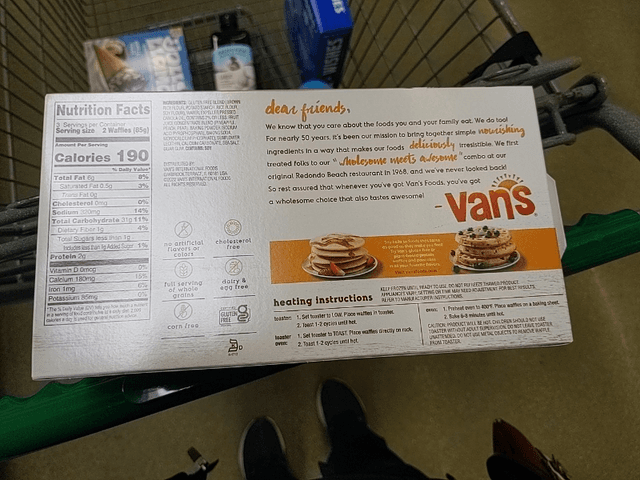 Is it Beef Free? Van's Foods Totally Original Gluten Free Waffles