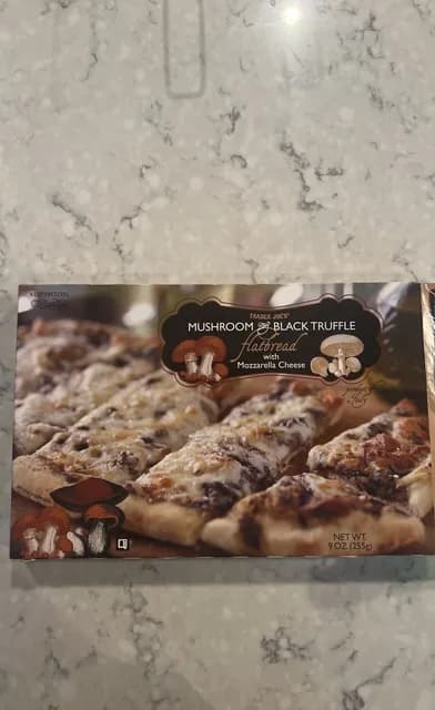 Trader Joe'S Mushroom & Black Truffle Flatbread With Mozzarella Cheese