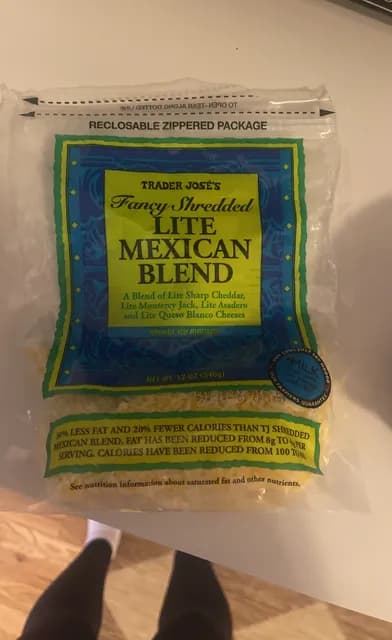Trader Joe'S Fancy Shredded Lite Mexican Blend